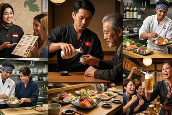 外食業で働く外国人