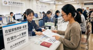 在留カードの更新手続き中の特例期間について