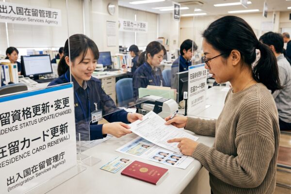在留カードの更新手続き中の特例期間について