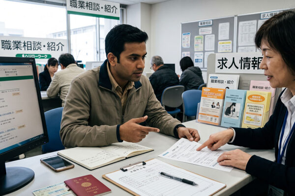仕事を探している外国人